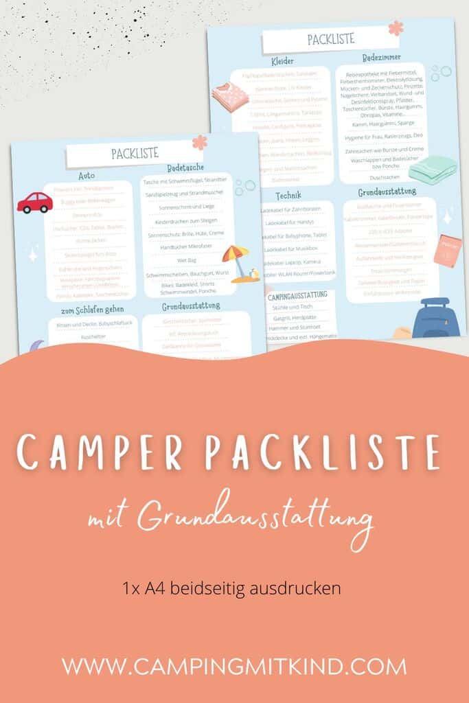 Packliste fürs Campen