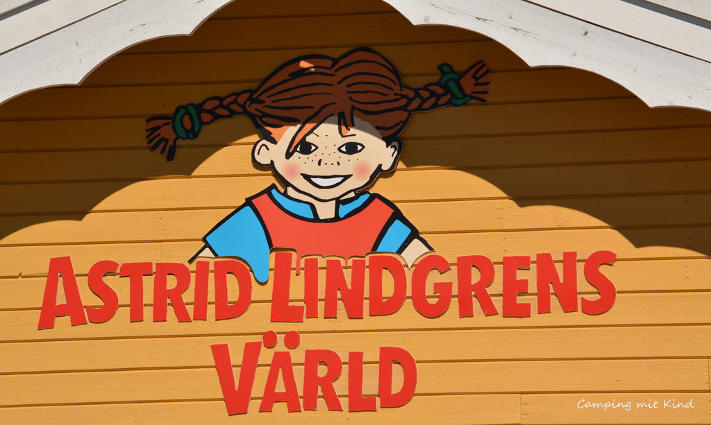 Eingangsschild zur Astrid Lindgren Welt