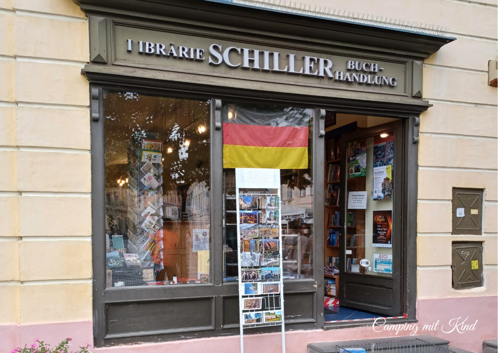 Die Auslage einer Buchhandlung